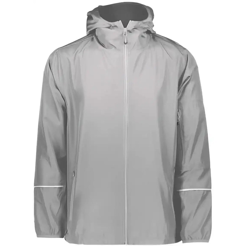 Holloway 229582 Packable Hooded Jacket – Athletic Gray