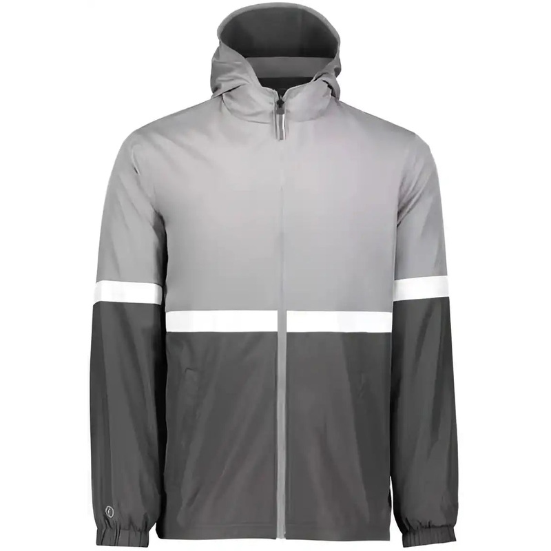 Holloway 229587 Turnabout Reversible Hooded Jacket – Athletic Gray Carbon