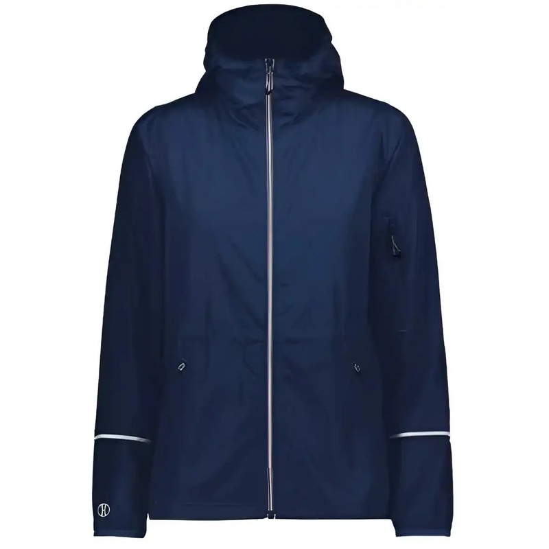 Holloway 229782 Women’s Packable Hooded Jacket – Navy