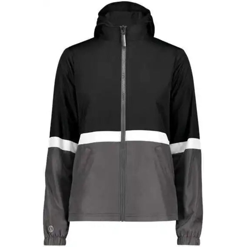 Holloway 229787 Women’s Turnabout Reversible Hooded Jacket – Black Carbon