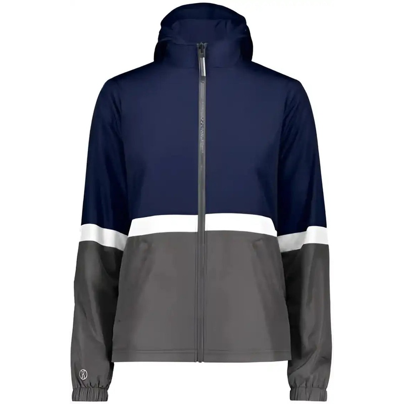 Holloway 229787 Women’s Turnabout Reversible Hooded Jacket – Navy Carbon