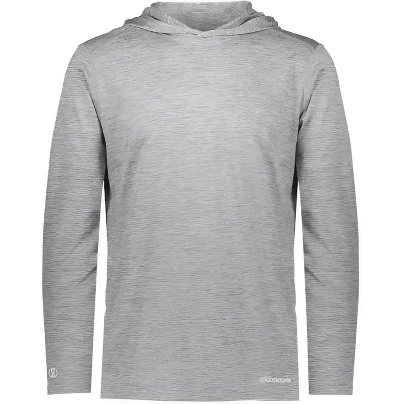 Holloway 222589 Electrify CoolCore Hooded Pullover – Athletic Gray Heather