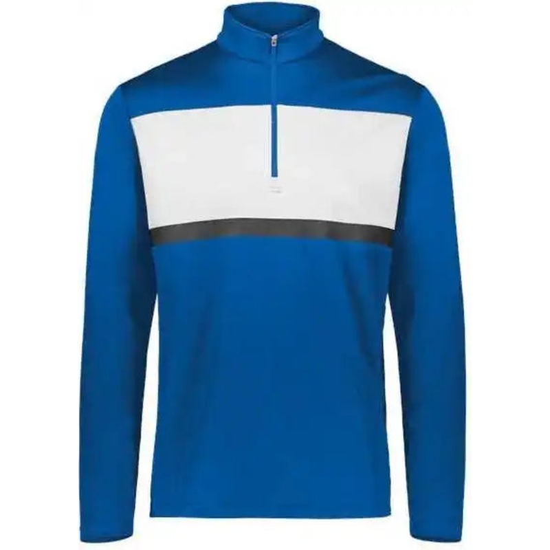 Holloway 222591 Prism Bold Quarter-Zip Pullover – Royal White