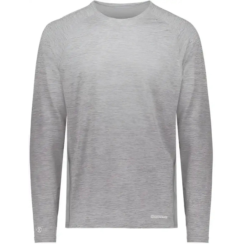 Holloway 222670 Youth Electrify CoolCore Long Sleeve T-Shirt – Athletic Gray Heather