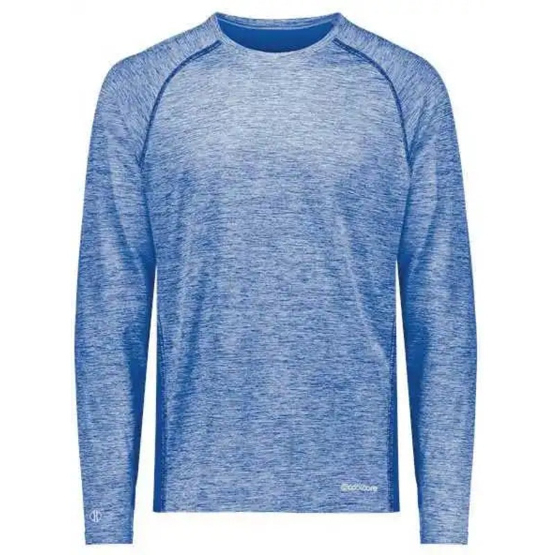 Holloway 222670 Youth Electrify CoolCore Long Sleeve T-Shirt – Royal Heather