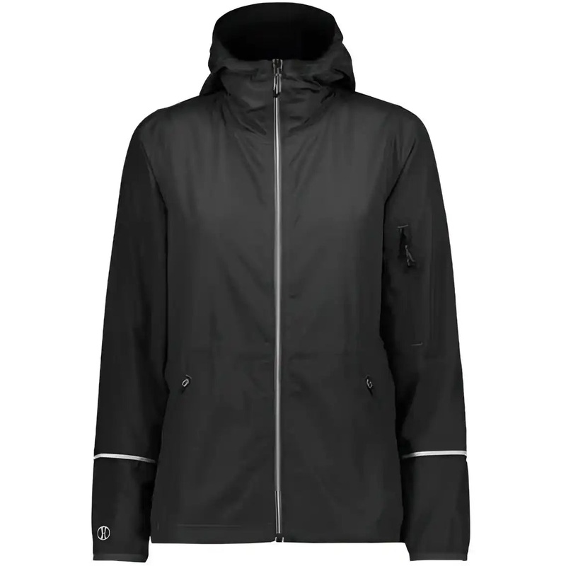 Holloway 229782 Women’s Packable Hooded Jacket – Black