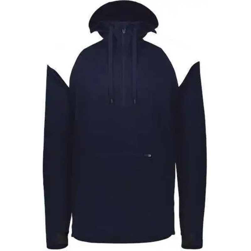 Holloway 222584 Limitless Quarter-Zip Hooded Pullover – Navy White