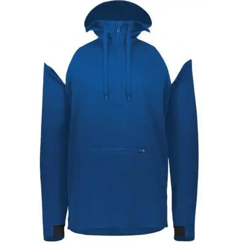Holloway 222584 Limitless Quarter-Zip Hooded Pullover – Royal White