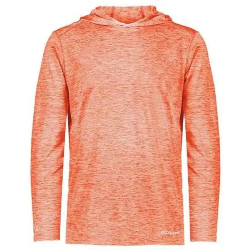 Holloway 222589 Electrify CoolCore Hooded Pullover – Orange Heather