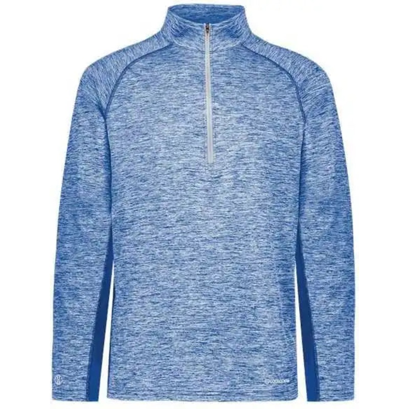 Holloway 222674 Youth Electrify CoolCore Quarter-Zip Pullover – Royal Heather