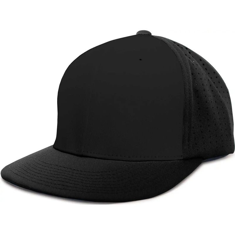 Pacific Headwear ES474 Perforated F3 Performance Flexfit Cap – Black