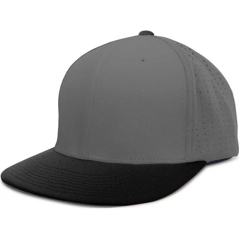 Pacific Headwear ES474 Perforated F3 Performance Flexfit Cap – Graphite Black