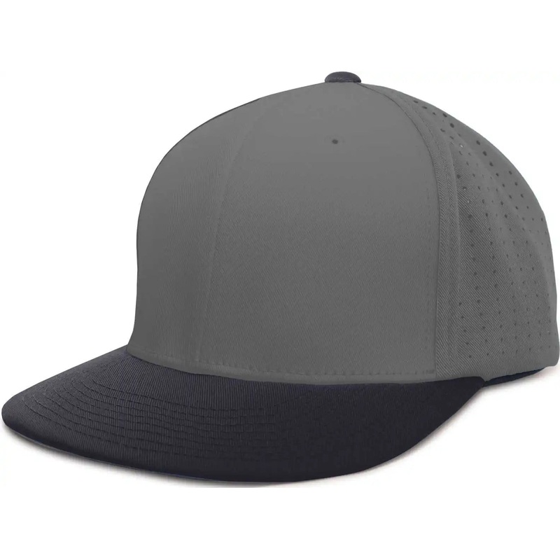 Pacific Headwear ES474 Perforated F3 Performance Flexfit Cap – Graphite Navy