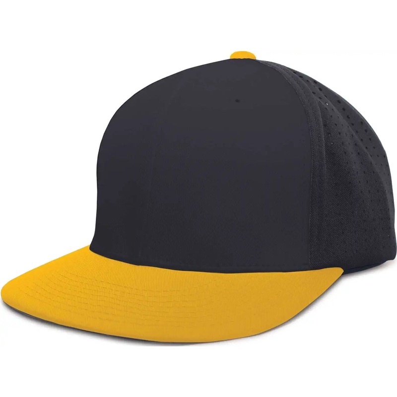 Pacific Headwear ES474 Perforated F3 Performance Flexfit Cap – Navy Gold