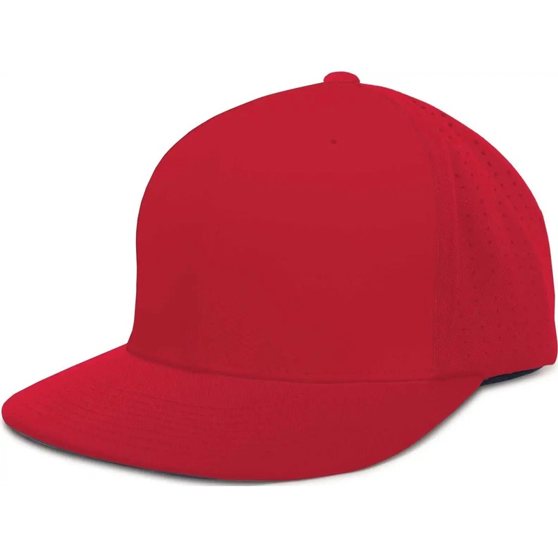 Pacific Headwear ES474 Perforated F3 Performance Flexfit Cap – Red