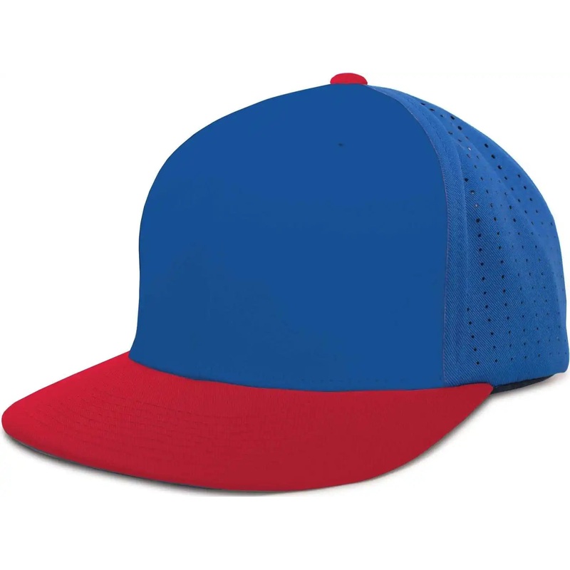 Pacific Headwear ES474 Perforated F3 Performance Flexfit Cap – Royal Red