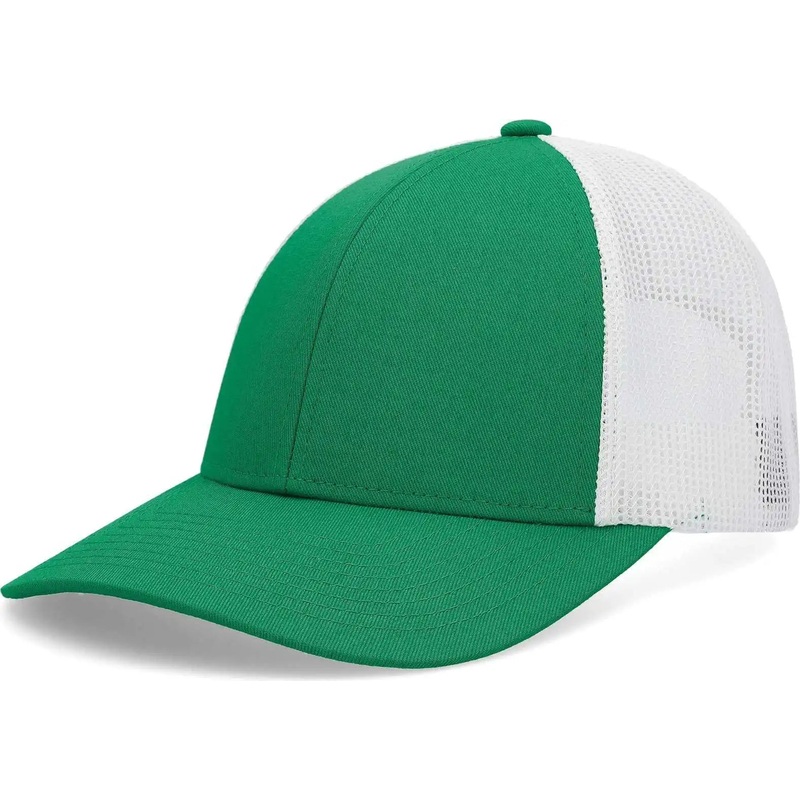 Pacific Headwear P114 Low-Pro Trucker Cap – Kelly White Kelly