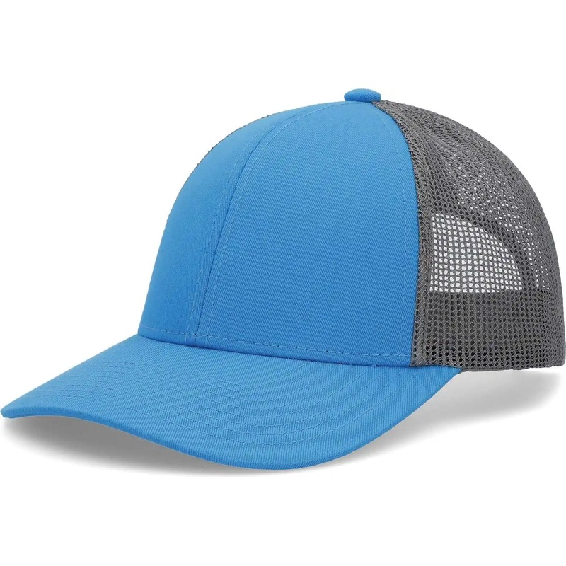 Pacific Headwear P114 Low-Pro Trucker Cap – Panther Teal Light Charcoal Panther Teal