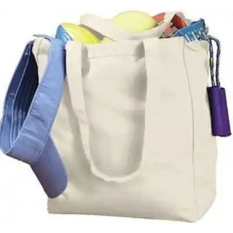 BAGedge BE008 Canvas Book Tote – Natural
