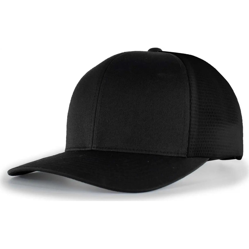 Pacific Headwear P151 Trucker Pacflex Snapback Cap – Black