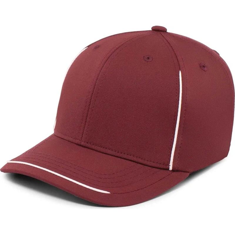 Pacific Headwear P304 Legend Cap – Maroon White