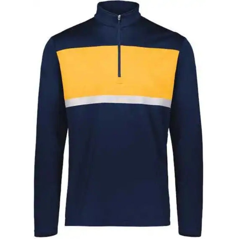 Holloway 222591 Prism Bold Quarter-Zip Pullover – Navy Gold
