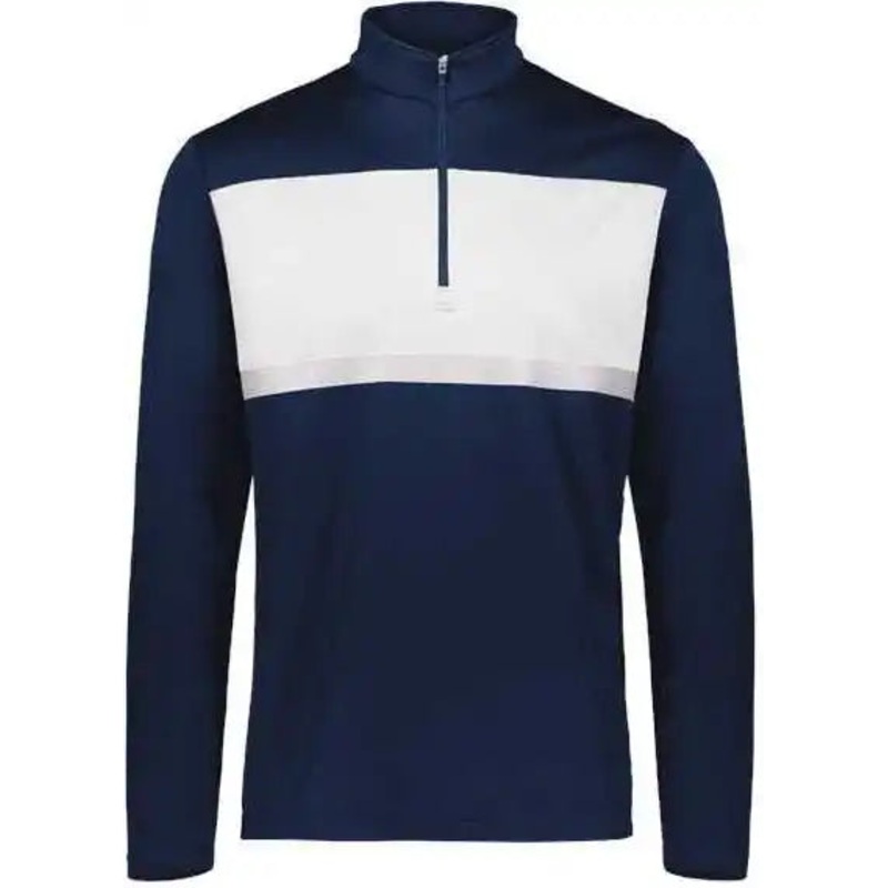 Holloway 222591 Prism Bold Quarter-Zip Pullover – Navy White
