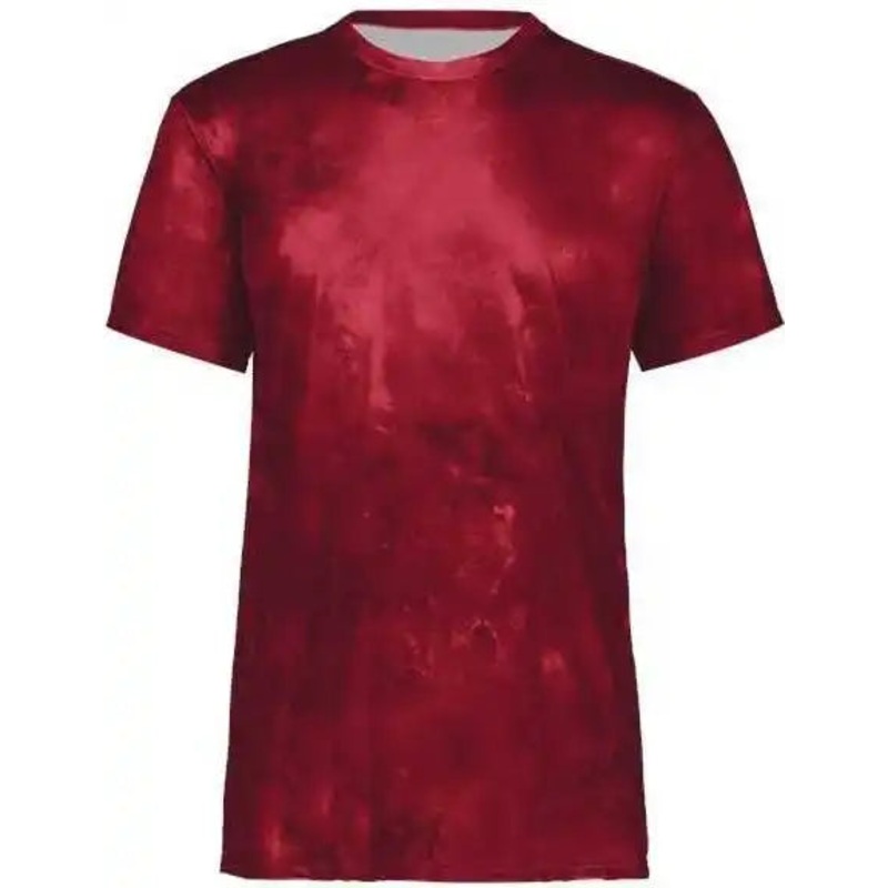 Holloway 222596 Cotton-Touch Cloud T-Shirt – Scarlet Cloud Print