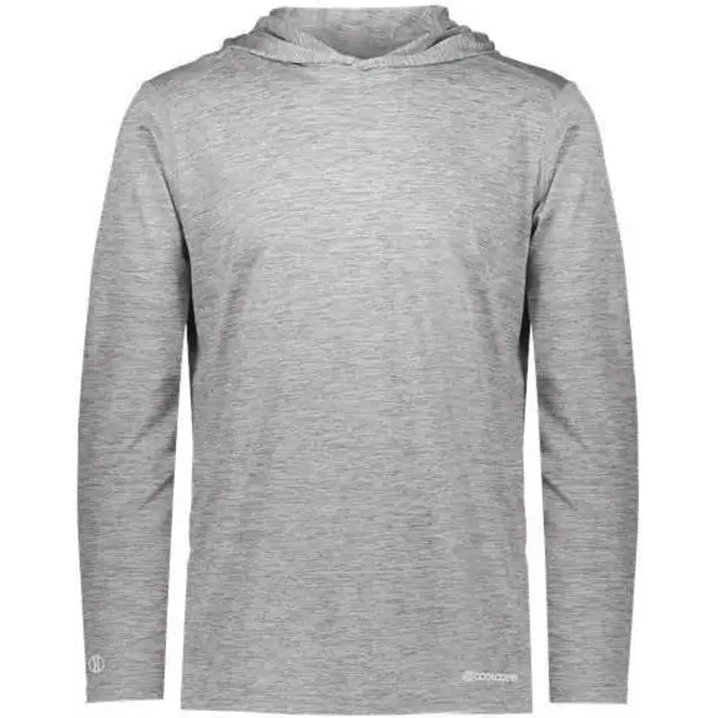 Holloway 222689 Youth Electrify CoolCore Hooded Pullover – Athletic Gray Heather