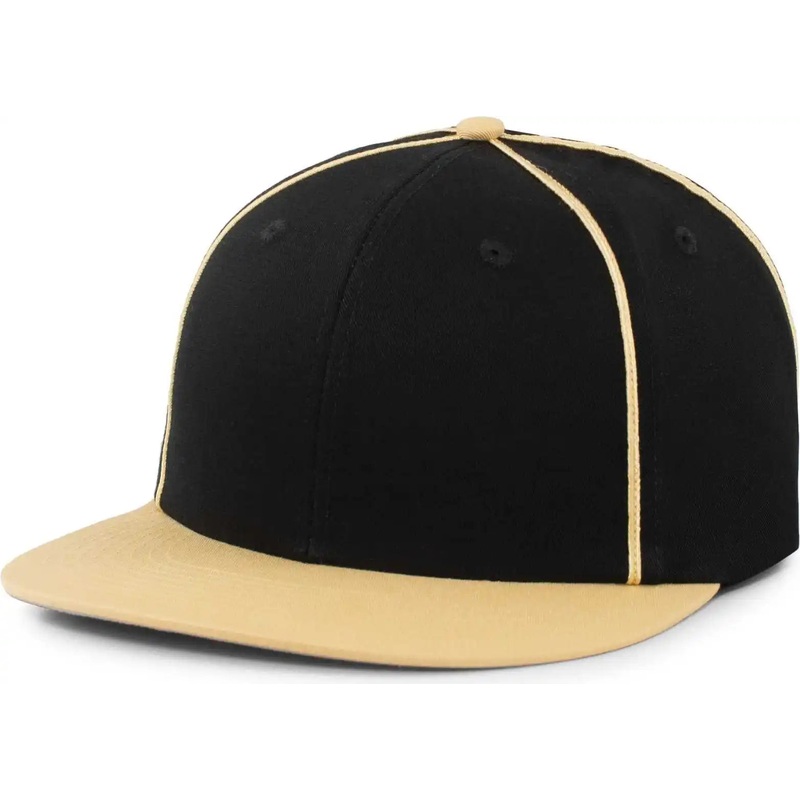 Pacific Headwear P820 Momentum Team Cap – Black Vegas Gold