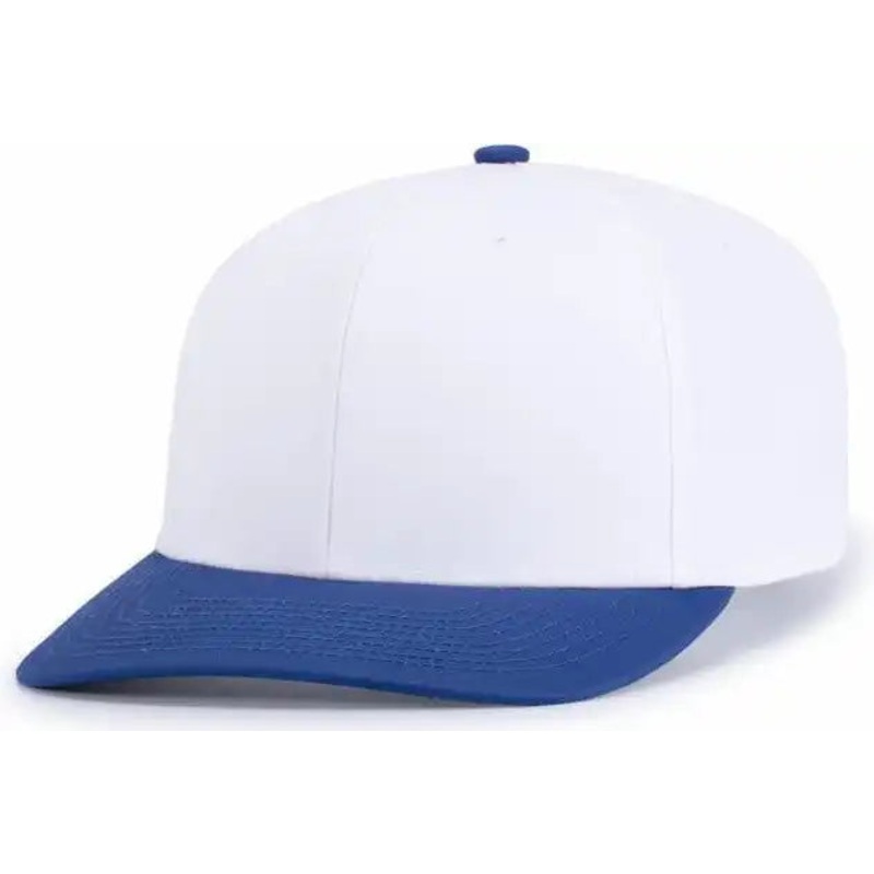 Pacific Headwear P322 Poly/Cotton Snapback Cap – White Royal