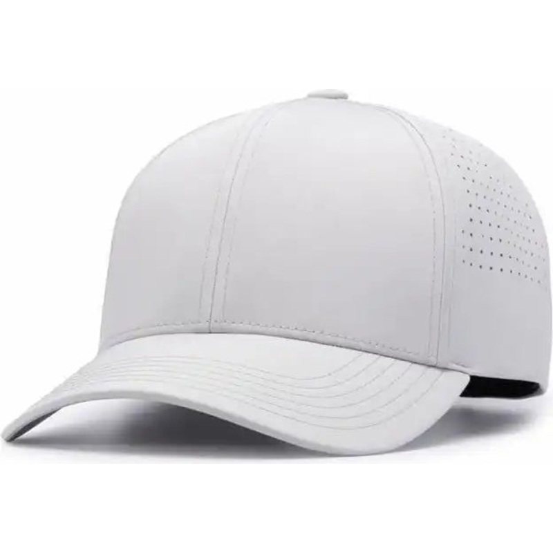 Pacific Headwear P413 Lightweight Perforated Snapback – Silver