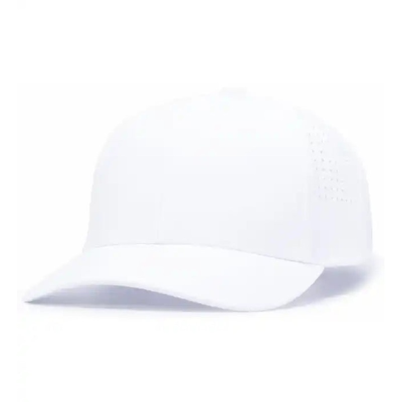 Pacific Headwear P413 Lightweight Perforated Snapback – White