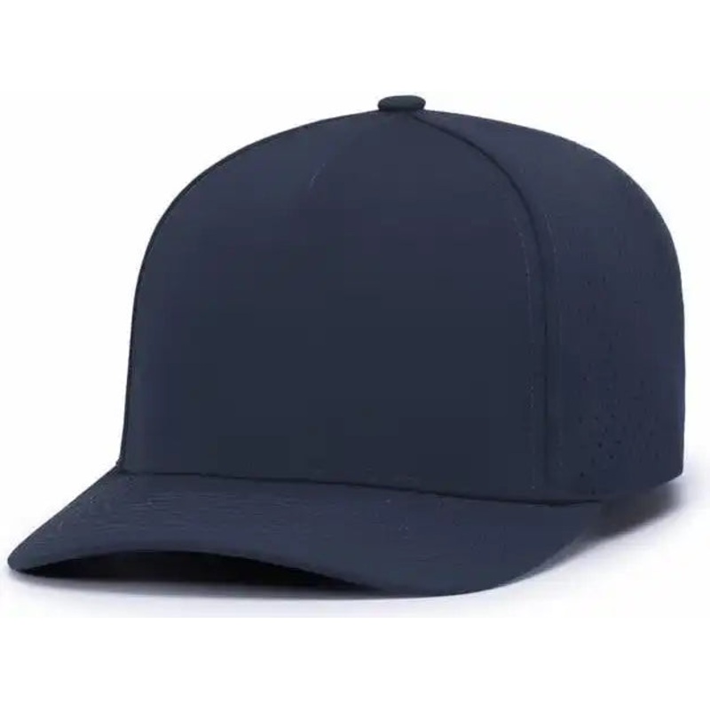 Pacific Headwear P424 Weekender Perforated Snapback Cap – Navy