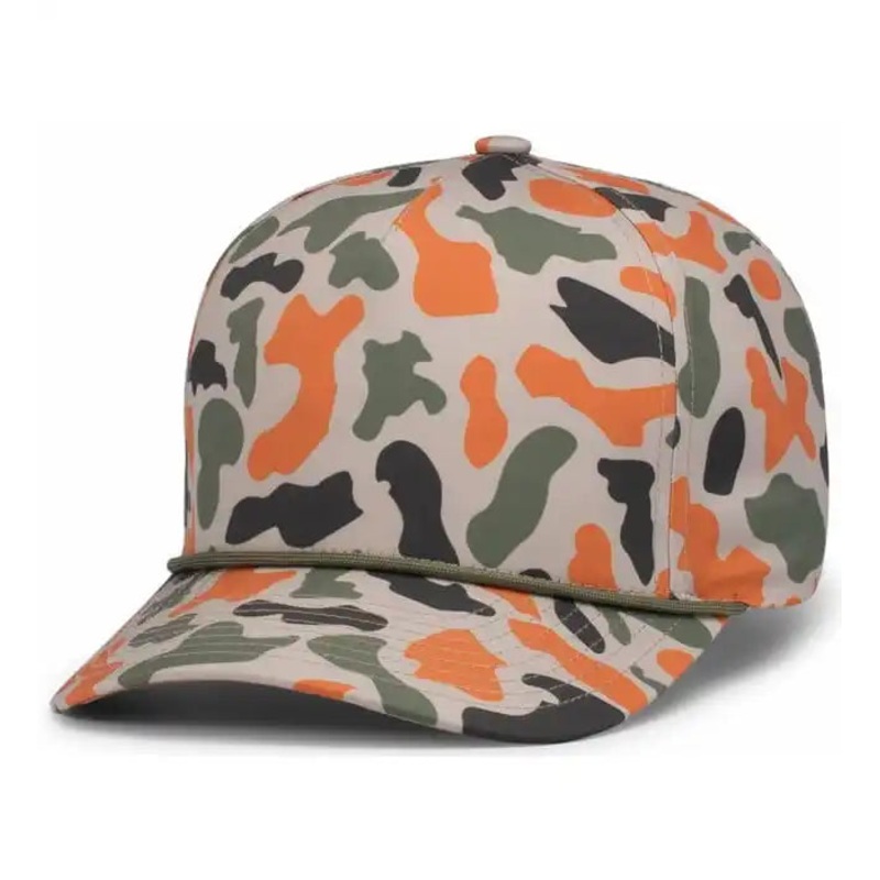 Pacific Headwear P685 Duck Camo 5-Panel Trucker Cap – Blaze Camo