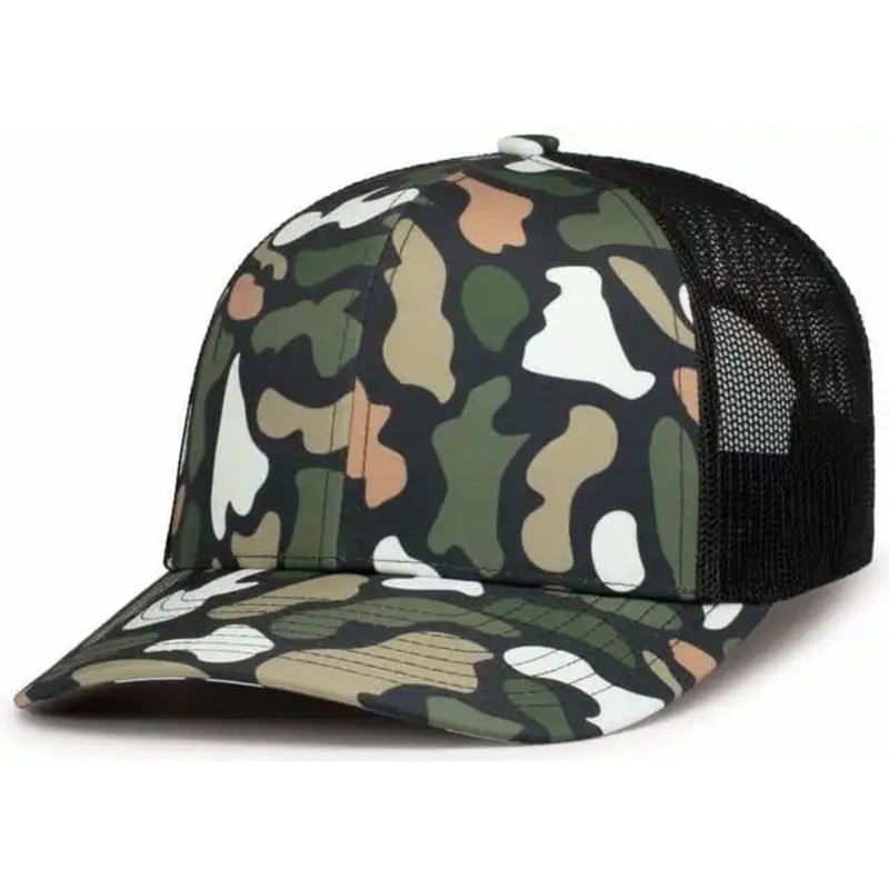 Pacific Headwear P686 Duck Camo Trucker Snapback Cap – Bayou Lt Charcoal Bayou