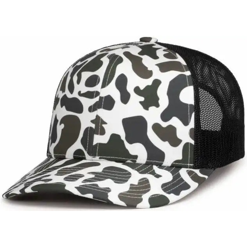 Pacific Headwear P686 Duck Camo Trucker Snapback Cap – Timberline Lt Charcoal Timberline