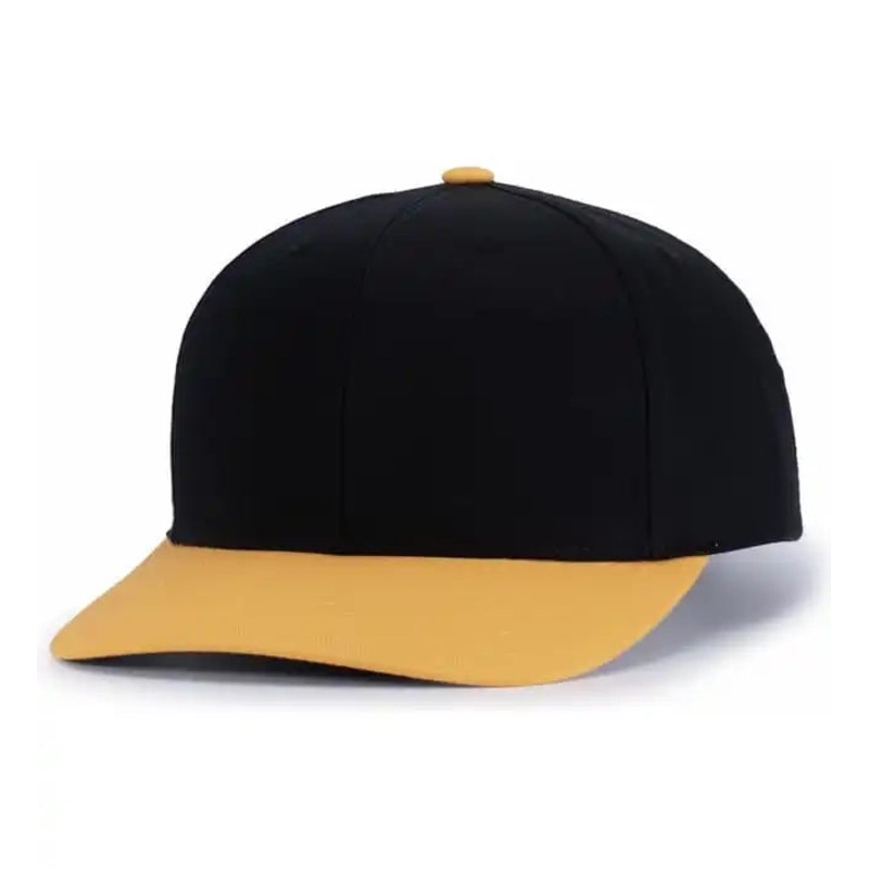 Pacific Headwear P322 Poly/Cotton Snapback Cap – Black Gold