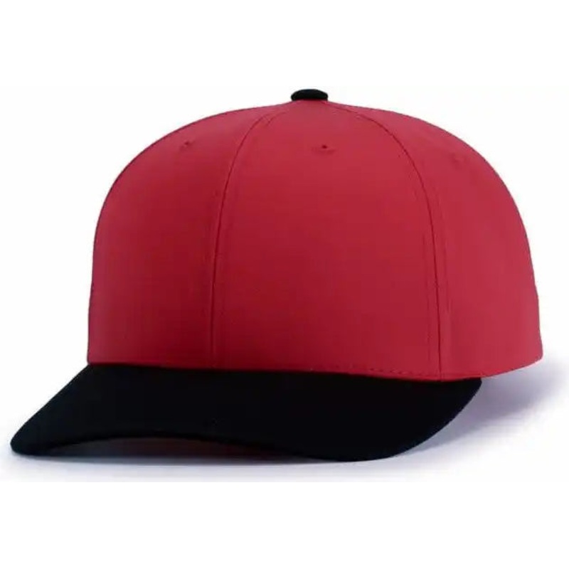 Pacific Headwear P322 Poly/Cotton Snapback Cap – Red Black