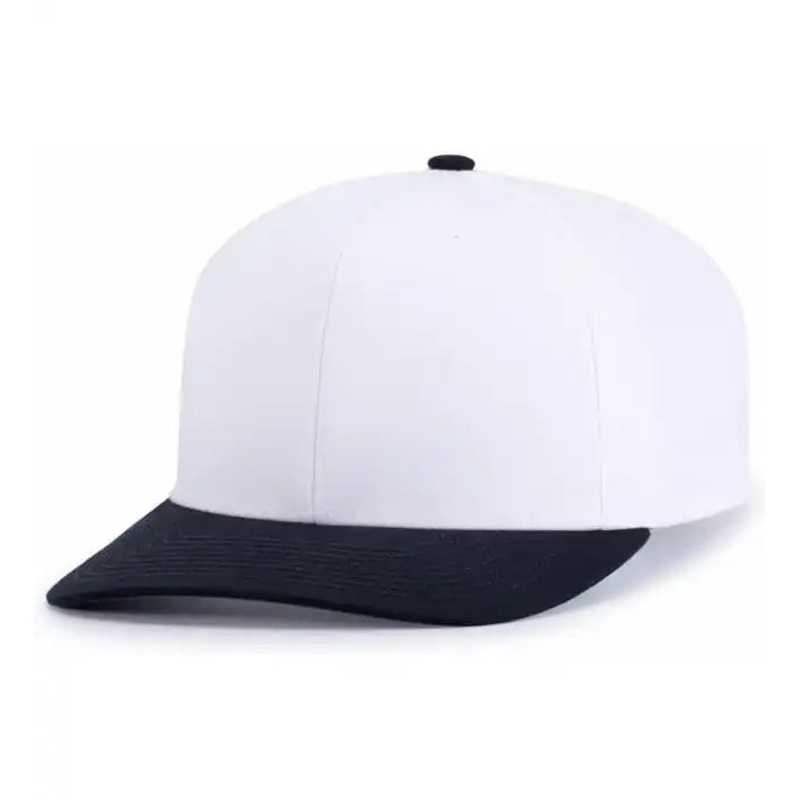 Pacific Headwear P322 Poly/Cotton Snapback Cap – White Navy