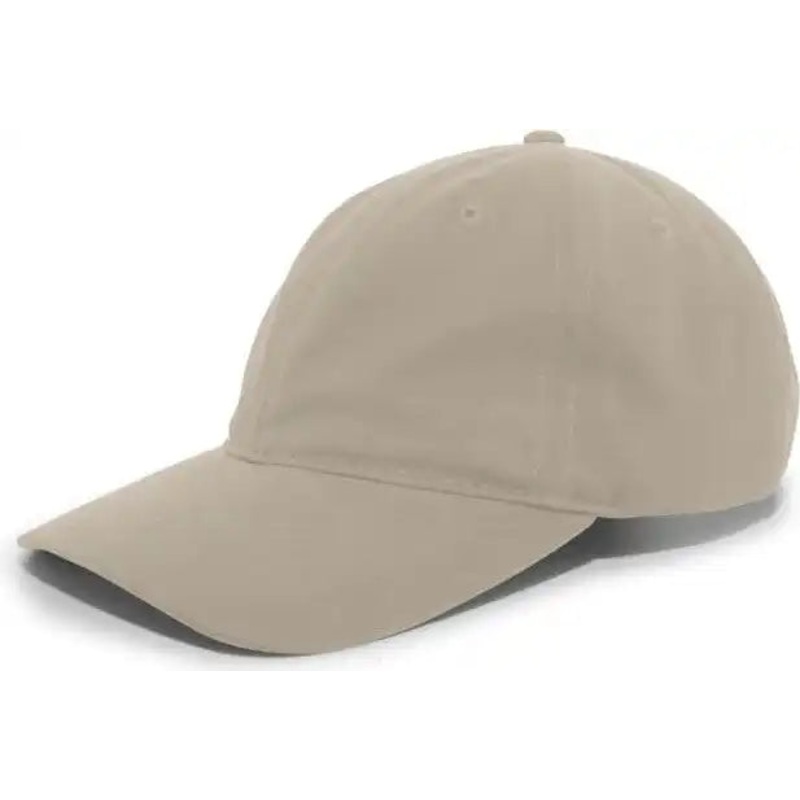 Pacific Headwear 201C Brushed Cotton Twill Buckle Strap Adjustable Cap – Khaki
