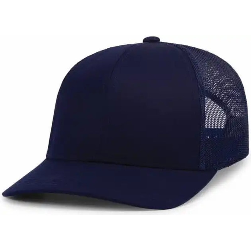 Pacific Headwear P114 Low-Pro Trucker Cap – True Navy