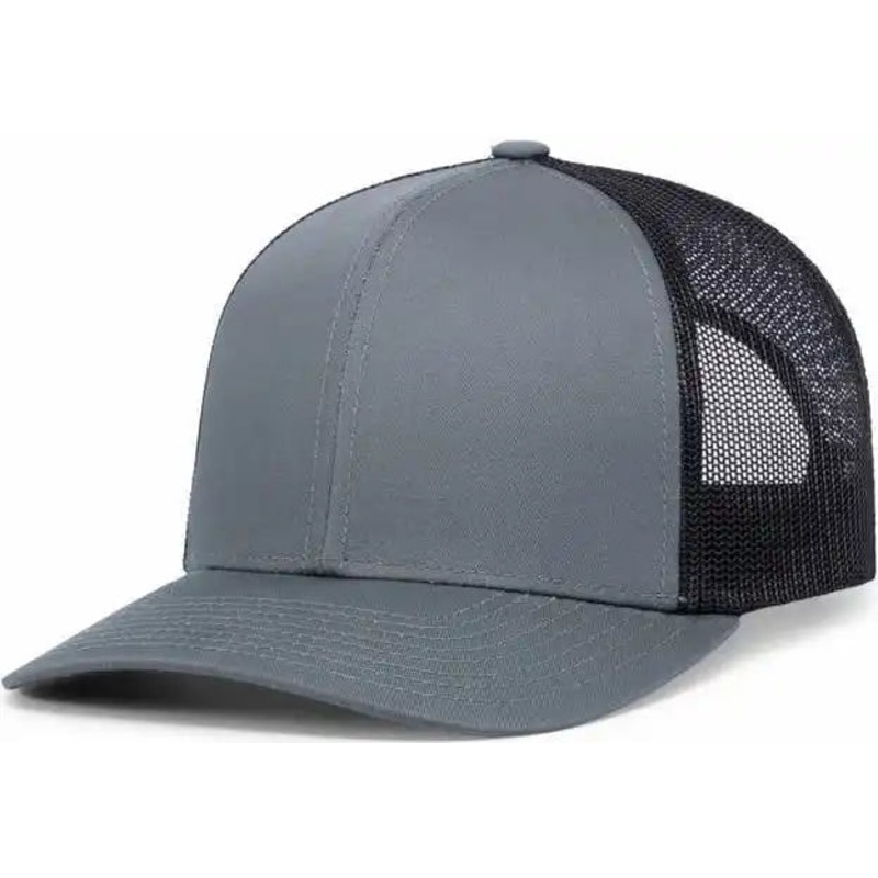 Pacific Headwear 104C Trucker Snapback Cap – Graphite Black Graphite