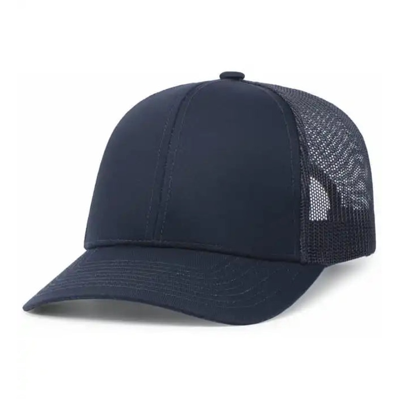 Pacific Headwear 104C Trucker Snapback Cap – Navy