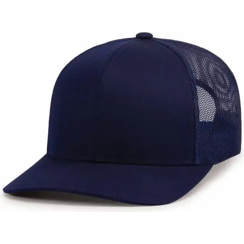 Pacific Headwear 104C Trucker Snapback Cap – True Navy