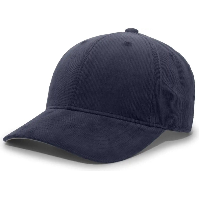Pacific Headwear P206 Hybrid Corduroy Dad Cap – Navy