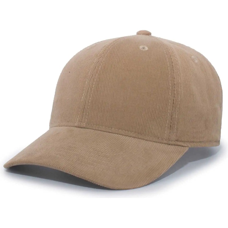 Pacific Headwear P206 Hybrid Corduroy Dad Cap – Wheat