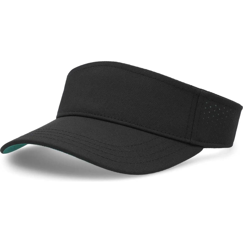 Pacific Headwear P500 Perforated Visor Powered By Coolcore – Black Kelly