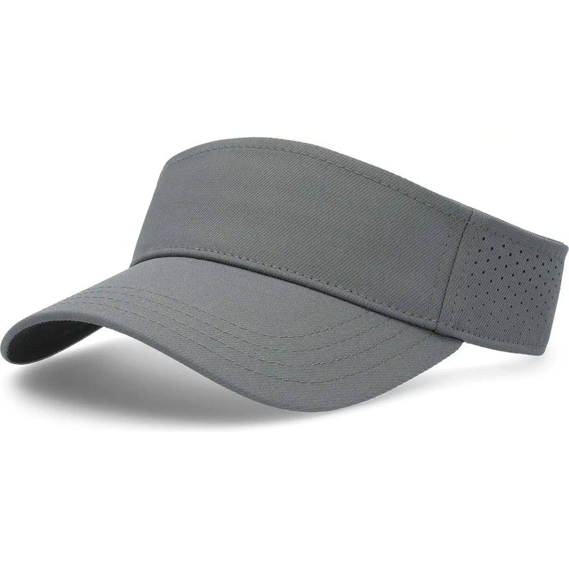 Pacific Headwear P500 Perforated Visor Powered By Coolcore – Graphite Black