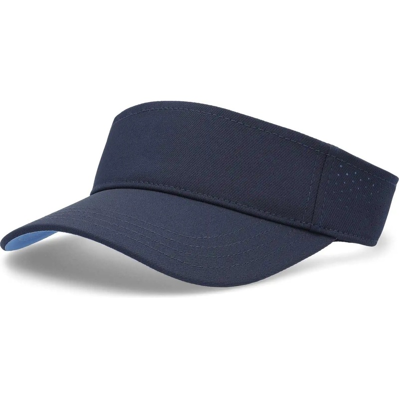 Pacific Headwear P500 Perforated Visor Powered By Coolcore – Navy Columbia Blue